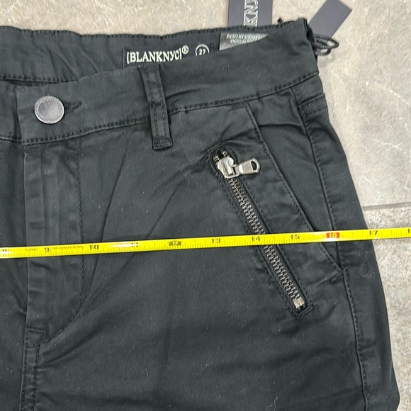 New Blank NYC Skinny Zipper Cargo Pant Black sz 27 - Picture 8 of 8